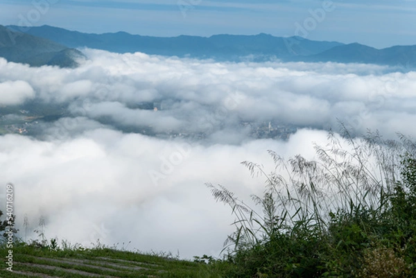 Obraz 운해 구름의 바다와 하늘 풍경