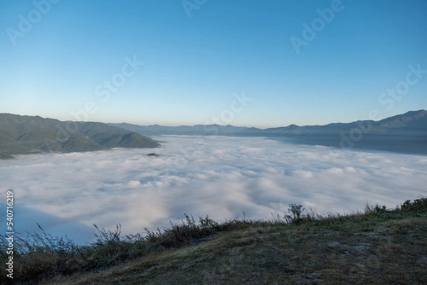 Obraz 운해 구름의 바다와 하늘 풍경