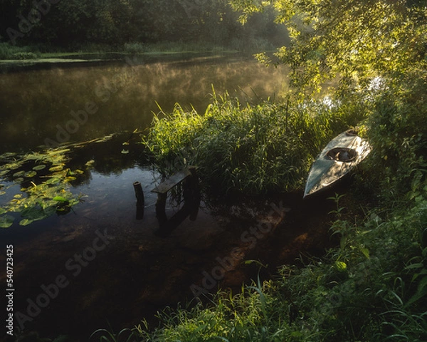 Obraz sunset on the river