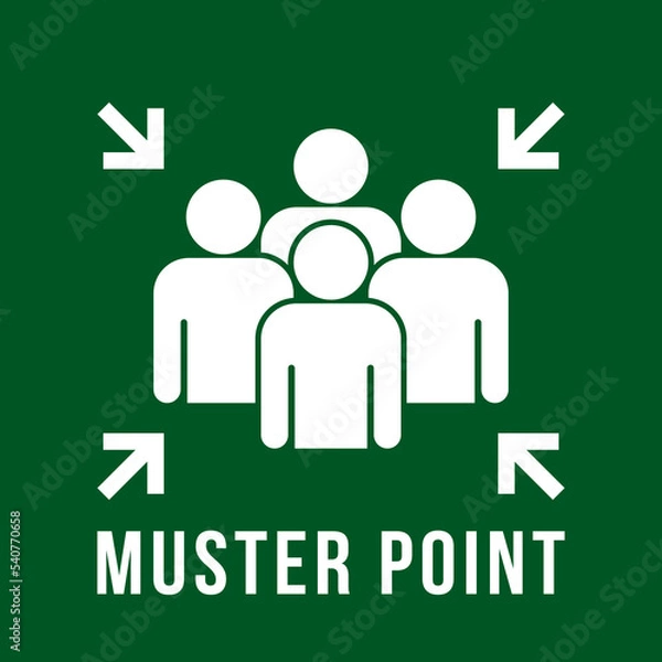 Fototapeta Muster point icon in flat style. icon
