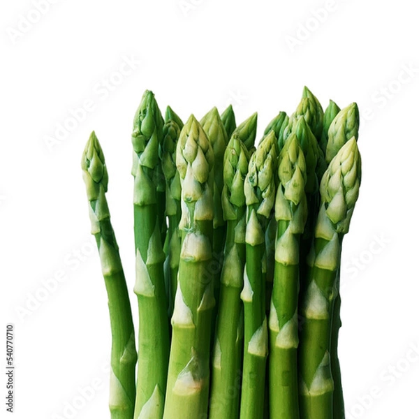 Fototapeta fresh asparagus on tranparent background