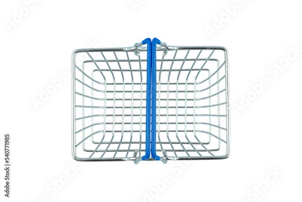 Obraz supermarket basket isolate on white background