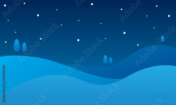 Obraz Winterlandschaft, Banner, Vektor