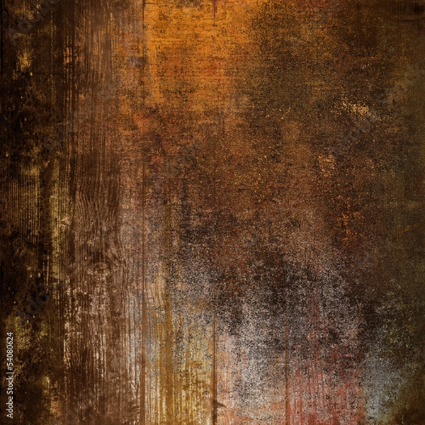 Fototapeta vintage legno e metallo