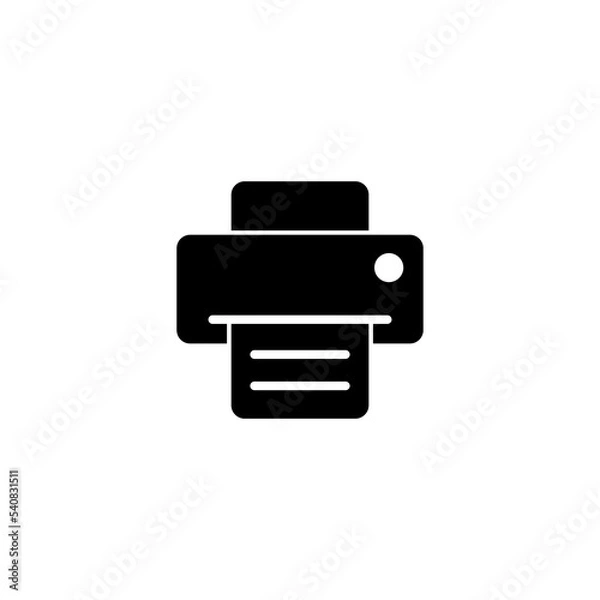 Fototapeta Print icon vector illustration. printer sign and symbol
