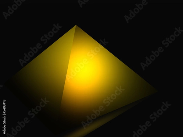 Obraz Pyramide in Gold