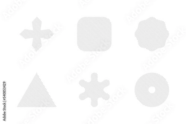 Obraz basic shapes with stripes 2