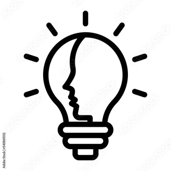 Obraz idea line icon