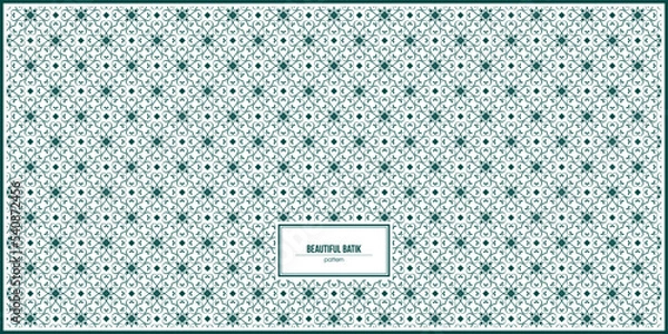 Fototapeta beautiful dark batik pattern design for business card