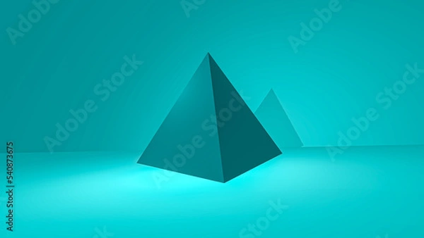 Obraz 3D blue background