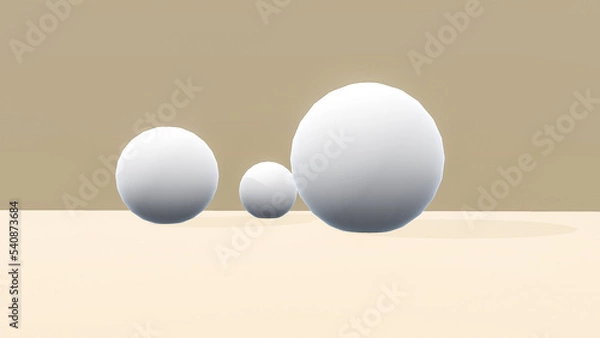 Obraz 3D rendered sphere 