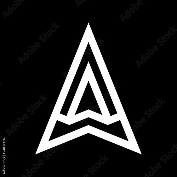 Obraz Letter a logo design. Branding identity corporate vector a icon and logo. 