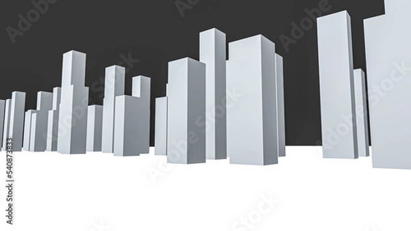 Obraz 3d rendered city scape