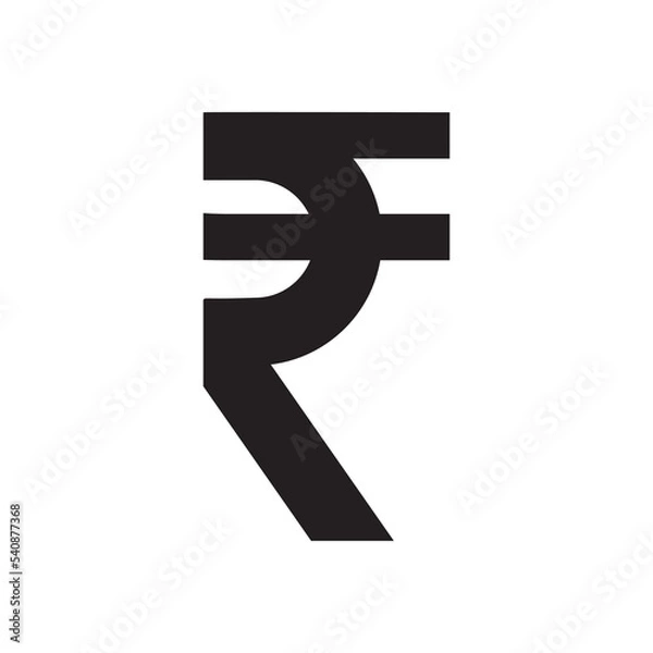 Obraz rupee indian logo