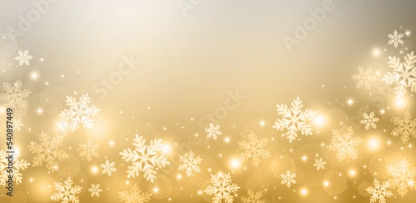 Obraz 雪の結晶の背景