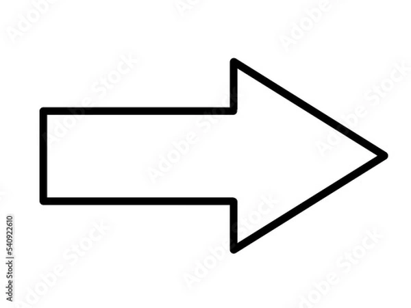 Obraz 矢印のイラスト素材