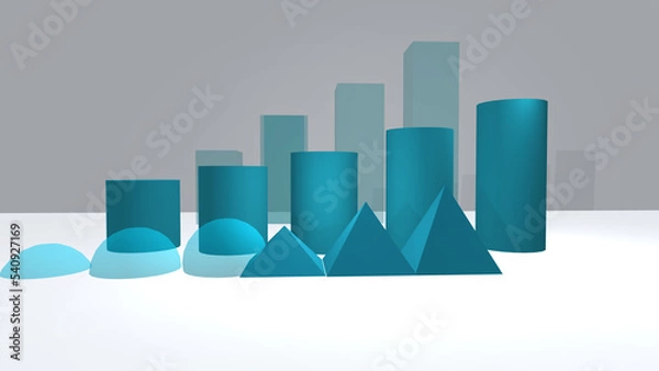 Obraz business graph with arrow