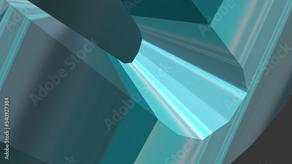 Obraz abstract blue background with lines