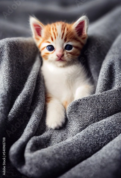 Fototapeta portrait of a kitten