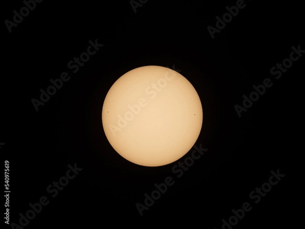 Fototapeta Partial solar eclipse sequence close up- Israel