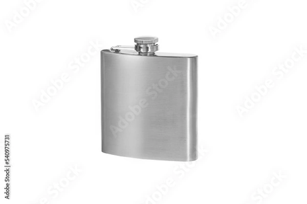Obraz Stainless hip flask.