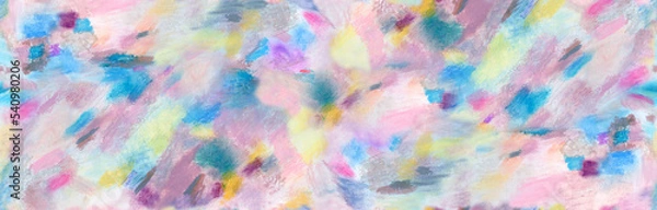 Obraz カラフルなオイルパステルの抽象的な背景テクスチャー