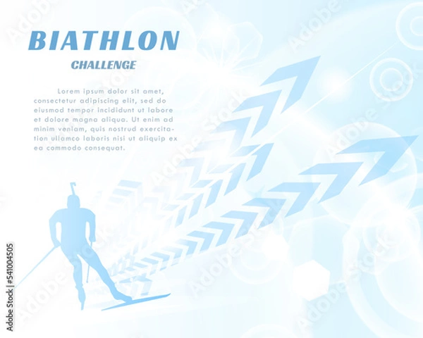 Obraz Biathlon Challenge Banner