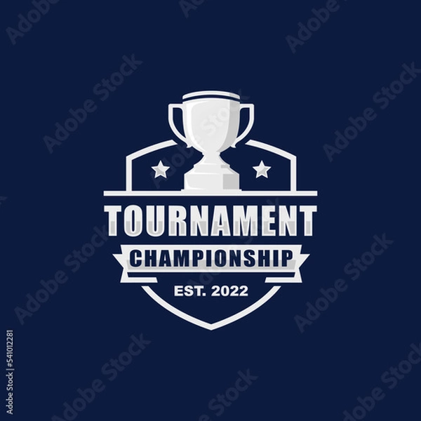 Obraz Tournament championship logo vector. Trophy logo