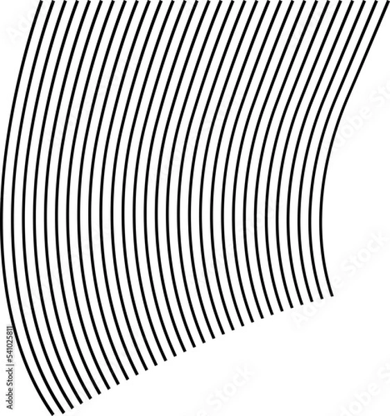 Fototapeta Distorted Grid Abstract Wave Monochrome