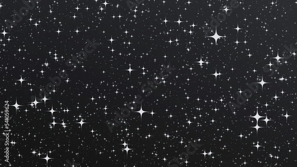 Obraz Black and white stars texture background