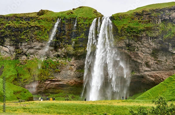 Fototapeta Seljalandsfoss, a waterfall on the South Coast of Iceland.