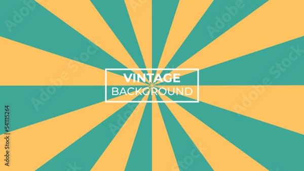 Fototapeta vintage background in orange, dark yellow and red with horizontal wave pattern. eps 10. easy edit
