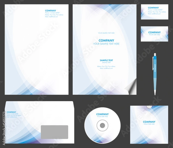 Fototapeta Corporate identity kit