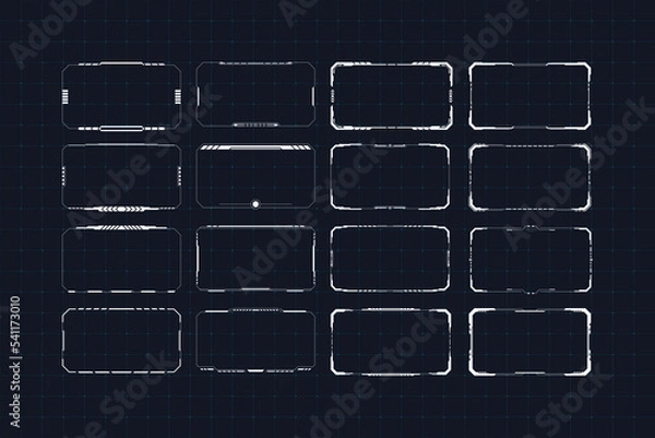 Obraz Technology concept border design