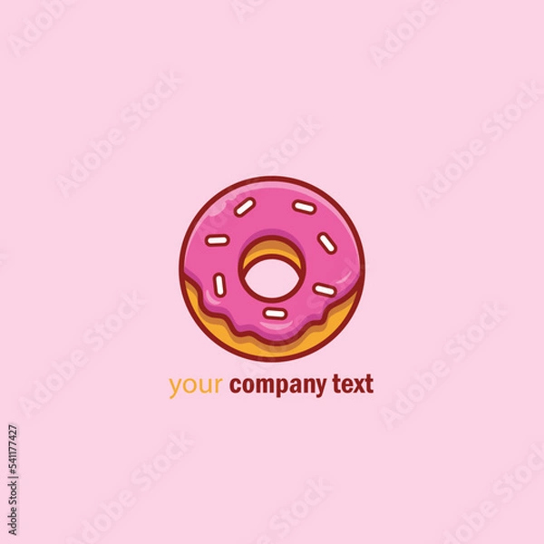 Fototapeta logo donut 