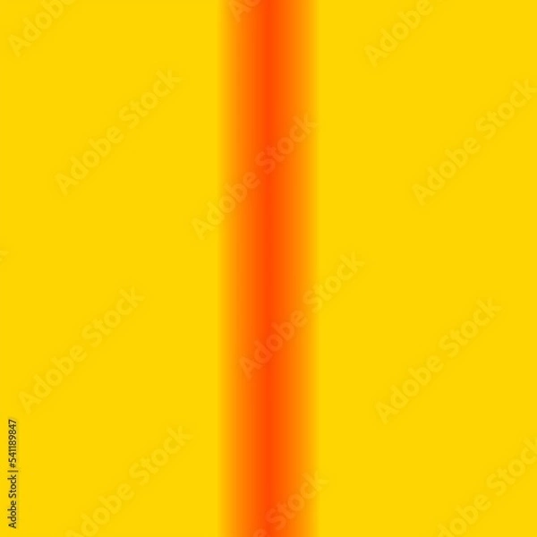 Fototapeta Thin Red Lightening Stripe on Yellow Background