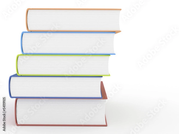 Obraz Stack of five books