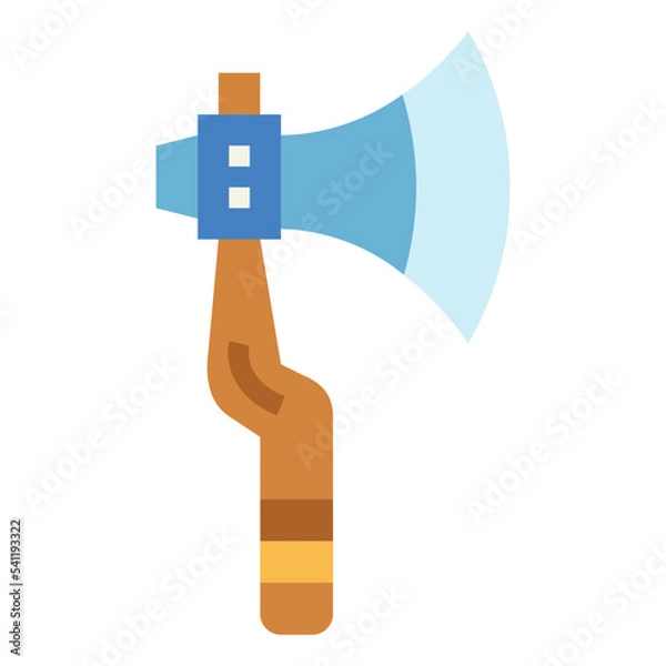 Fototapeta axe flat icon style
