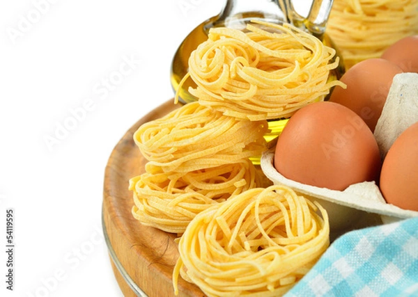 Fototapeta egg noodles