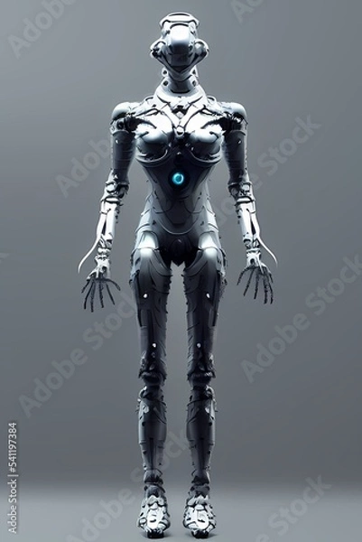 Fototapeta Alien cyborg android