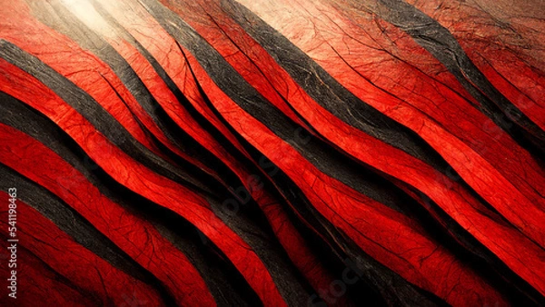 Obraz Red, Black & White, Artful abstract 3d Background 