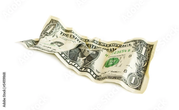 Obraz The isolated dollar on a white background