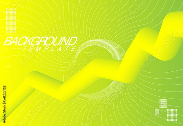 Obraz abstrack background green line 