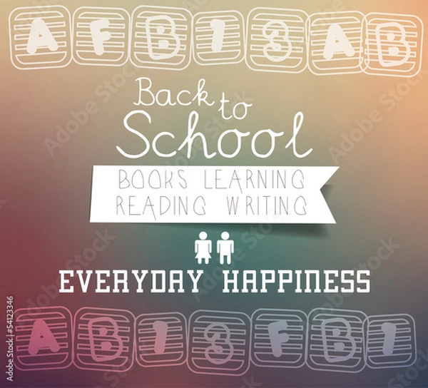 Obraz Back to school - blurred background