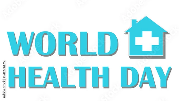 Fototapeta World International health day icon