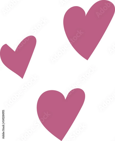 Obraz hearts handdrawn illustration