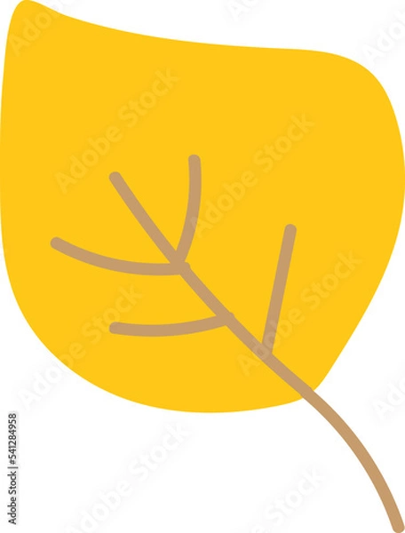 Obraz Orange leaf with brown vein