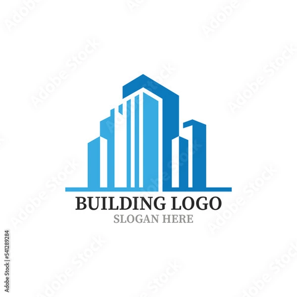 Fototapeta building logo design vector template