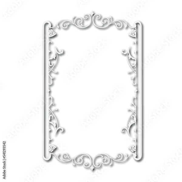 Fototapeta Frame, in the style of an ornament, Vector illustration eps 10, Art.	