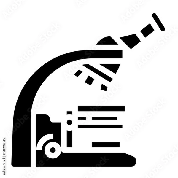 Fototapeta microscope glyph icon